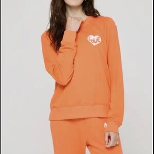 Spiritual Gangster Orange Hearst Forever Sweatshirt NWT, Size Small